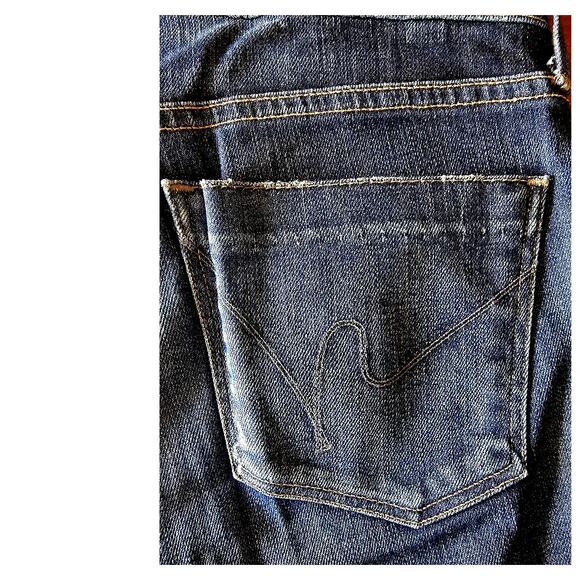 Citizen of Humanity Women's Blue Cotton Regular Fit Denim Jeans Pant Size 27 - Picture 7 of 9